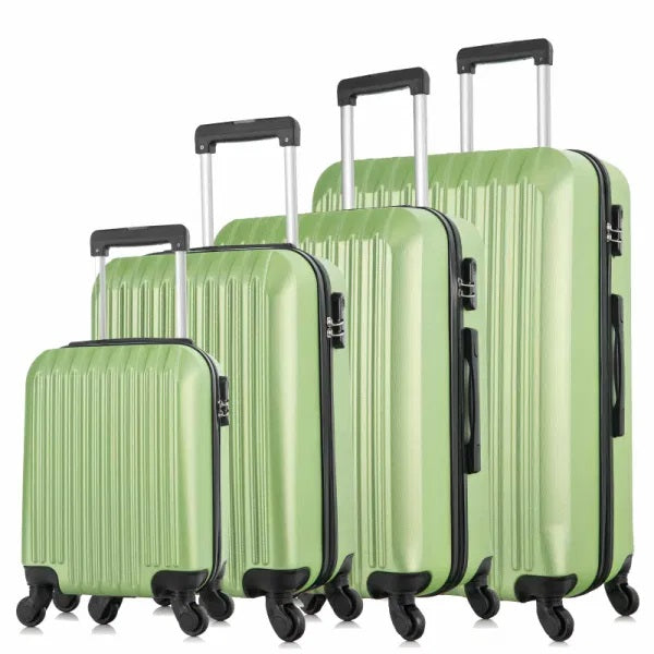 4 Piece Set Luggage Sets Suitcase ABS Hardshell Lightweight Spinner Wheels